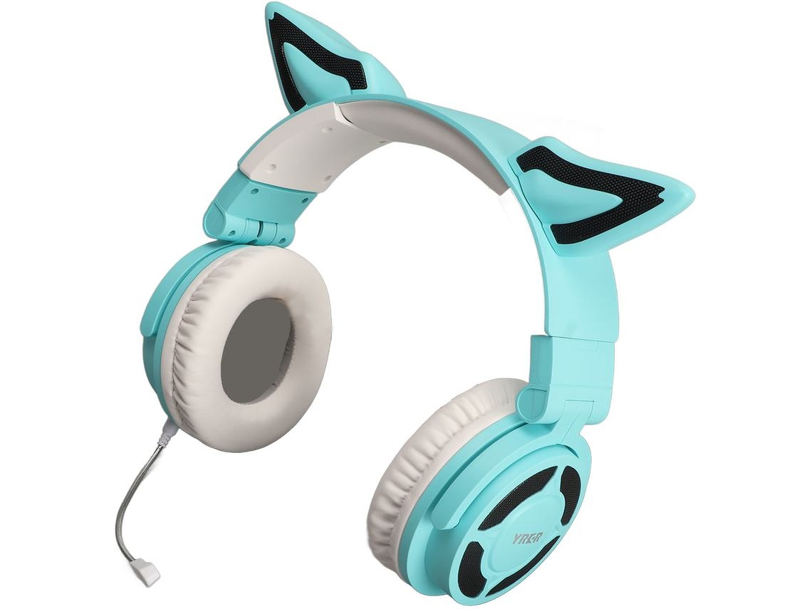 Auriculares inalámbricos Bluetooth YIZHOOD YK069 Iluminación personalizada (Over Ear - Micrófono - Azul)