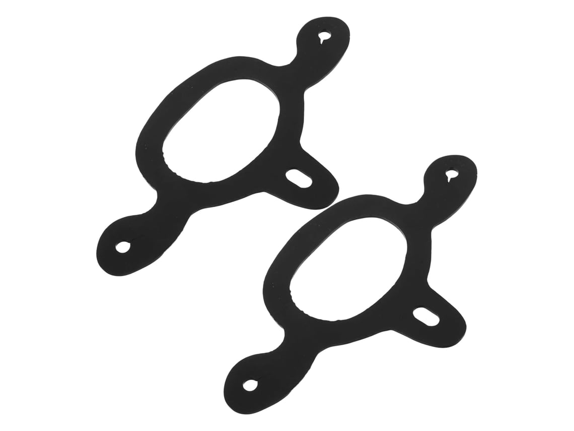 Juego de 2 correas de goma negras para espuelas, para uso en exteriores.