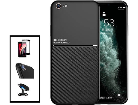 Kit Carcasa Magnetic Lux iPhone SE 2022 PHONECARE Negro