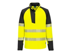 Sudadera Pw3 Hi-vis 1/4 Zip: Calidez Y Comodidad Naranja Negro / Xxxl
