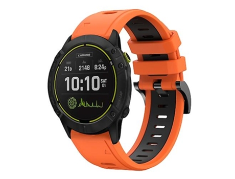 Correa Smartwatch Para Garmin Enduro 26Mm Naranja-Negro VENISYMLIS