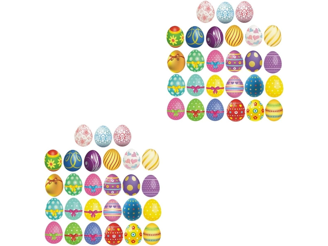 Paquete De 2 O 3 Pegatinas De Azulejos Con Diseño De Huevo De Pascua Para Papel Tapiz