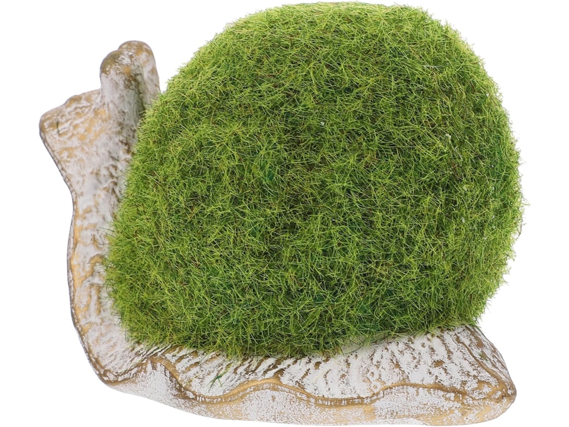 Caracol Verde Miniatura Resina Sintética, Adorno Decorativo Para Jardín Maceta,