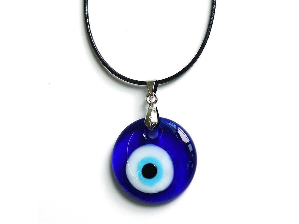 Colgante Ojo Turco Azul Lindo Collar De La Suerte Regalo De Cumpleaños Para Mujeres Niñas Tfl