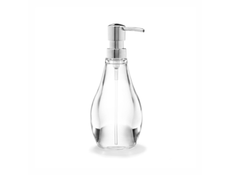 Dispensador de Jabón UMBRA Droplet (Transparente - Acrílico - 8x20x8cm)