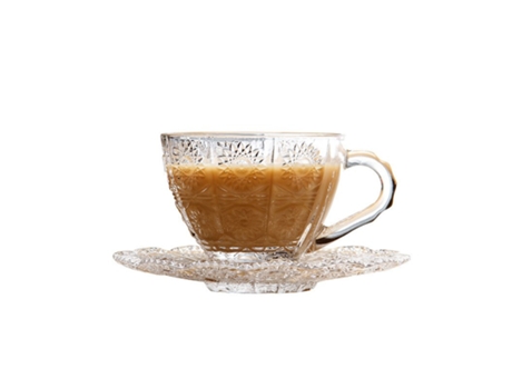 Taza XGF Modelo de flor de alivio de la vendimia nórdica taza de café de lujo café café té taza tazas de leche condensada café vidrio taza platillo...