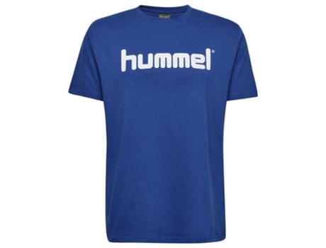 Camiseta de Hombre para Fútbol HUMMEL Go Logo Algodón Azul (14)