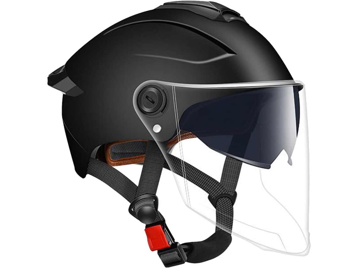 Capacete integral para motociclistas adultos, equipamento de proteção, capacete resistente em ABS.
