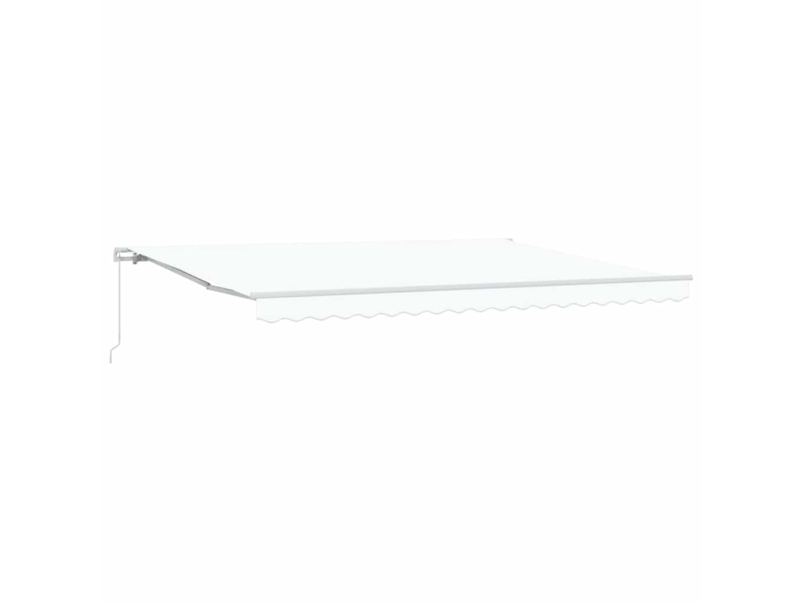 Maison Exclusive - Toldo Retráctil Blanco 450 X 350 X 165 Cm Poliéster Y Aluminio