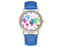 Reloj De Pulsera De Cuarzo Para Parejas De Estudiantes Con Correa De Poliuretano Y Esfera Redonda De Zafiro.