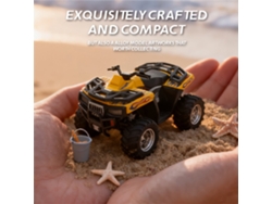 Brancotrasped Hg4 411 Rtr 1/64 2.4g RWD Mini Moto Aleación Metal Aplicación Playa Todoterreno 3 Velocidades Modelo de bolsillo Juego de mesa Regalo Niños MDUG