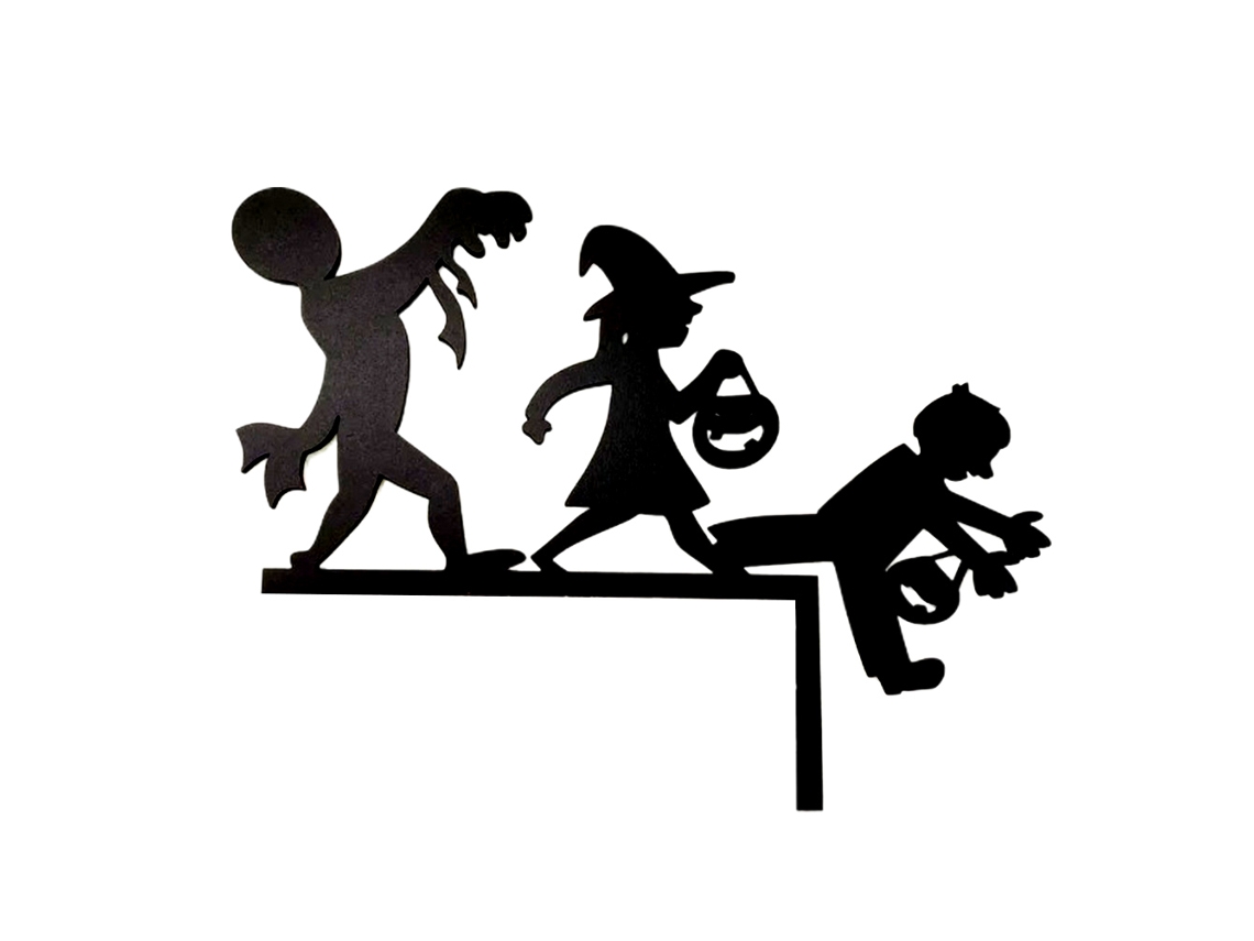 Letrero Decorativo De Doble Cara Para Esquina De Puerta De Halloween Para Fiestas, 20 Cm