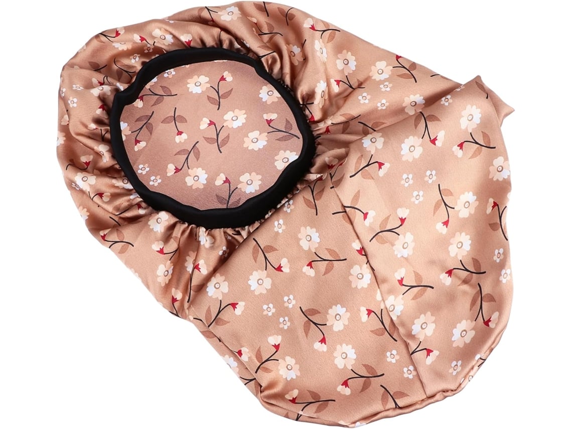 Gorro de dormir de dos piezas de imitación de seda con elástico y cola larga, para proteger el cabello largo.