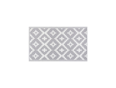 Alfombra de Exterior BIGBUY HOME (90.00 x 150.00 x 0.50 cm - Polipropileno - Gris)