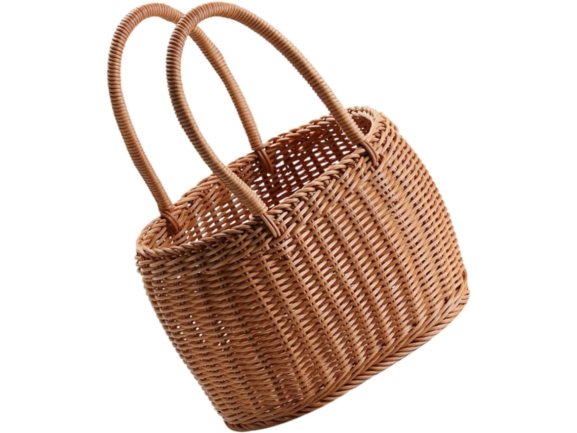 Para Picnic, Para Uso Diario, Cesta De Picnic Con Asa Y Frutero Portátil Ligero De Regalo.