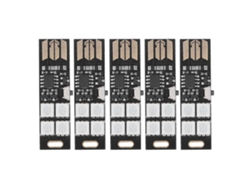 5 Peças Mini Luz Usb Ultra Fina 7 Cores Rgb Led Luz Noturna Kit De Luz De Fundo Para Tv Dc5v