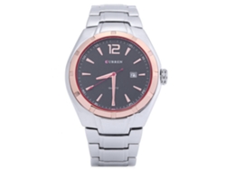 Reloj De Pulsera Para Hombres Elegante Con Movimiento De Cuarzo Curren (anillo Dorado + Negro)