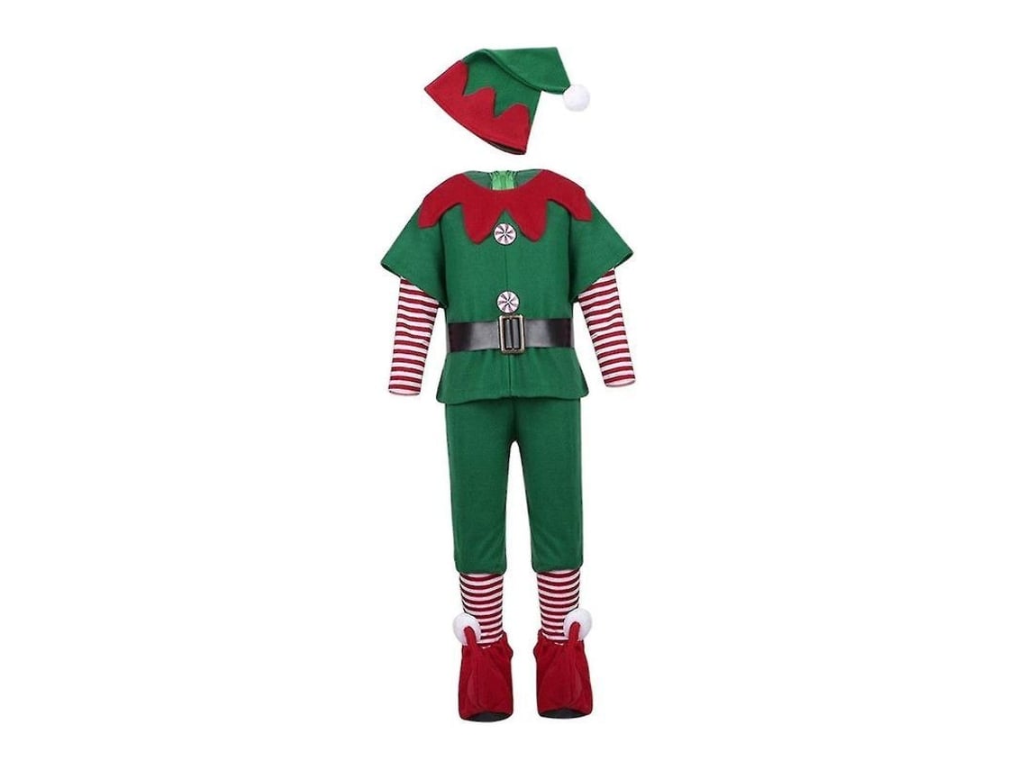 2026-traje De Elfo Navideño Para Hombre Con Accesorios Incluidos Para Fiesta Halloween Cosplay 100cm