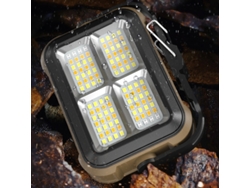Lámpara portátil Lámpara de trabajo portátil Energía solar Carga USB Exterior Emergencia Impermeable Camping Luz fuerte