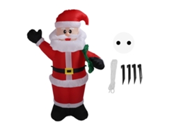 Papá Noel inflable iluminado para decoración de eventos y centros comerciales