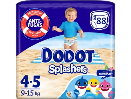 Pañales DODOT Splashers (T4 - 88 Unidades - Pack 11x8 Unidades)