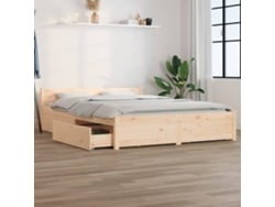 Estructura De Cama Con Cajones 150x200 Cm