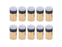 Danu2026-10 Piezas Bolsa Accesorios Billar Puntas Tornillo Cuerda Pool Nine Balls Club 13mm