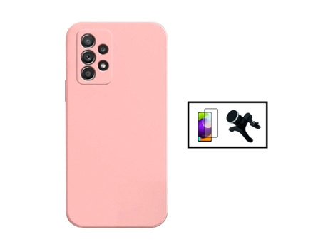 Kit De Película De Vidrio Templado De Cubierta Completa 5D Soporte Magnético De Coche Reforzado Con Silicona Líquida Para Samsung Galaxy A73 5G - R...