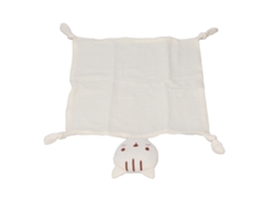 Muñeco De Peluche Con Forma De Gato, Manta Suave Y Segura Para Bebés Y Niños, Color Beige Neutro.