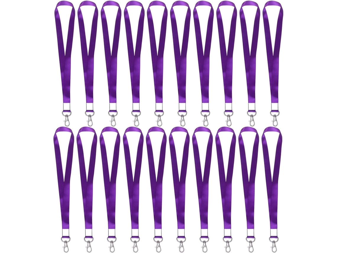 Juego De 20 Cordones Planos Para Credenciales Con Cierre Metálico Para Tarjetas De Identificación.