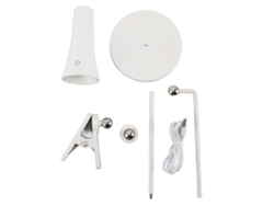 2026-lámpara Led Recargable Con Clip 3 Modos Luz De Lectura Para Dormitorio Oficina Mesa Blanca