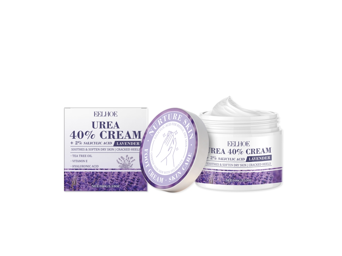 Crema para manos y pies con urea: hidratación suave y sin grasa.