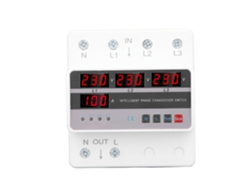 Yncm2026-interruptor De Transferencia De Tensión Trifásico 100a Ac220v Montaje En Rail Din Protección De Voltaje Y Corriente