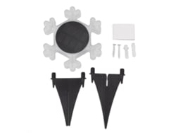 Lámpara Solar Decorativa Con Forma De Copo Nieve Para Jardín, Resistente Al Agua Ip65, 3 Modos Ilumi