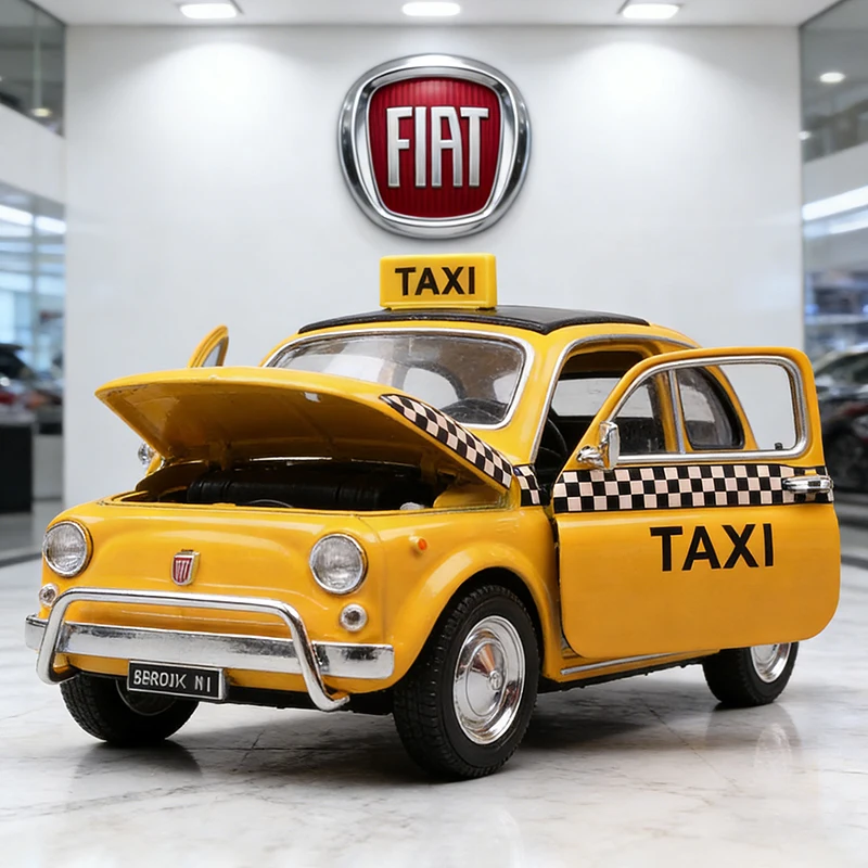 (amarillo) Modelos De Coches De Metal Fundido A Presión A Escala 1:24 Y Modelos De Coches De Juguete.
