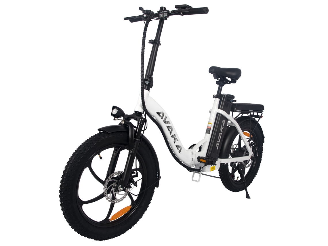Avaka Bz20 Plus Bicicleta Eléctrica Urbana Dobrável Com Quadro Aberto De 20 Motor De 500 W Batería De 48 VE 15 Ah