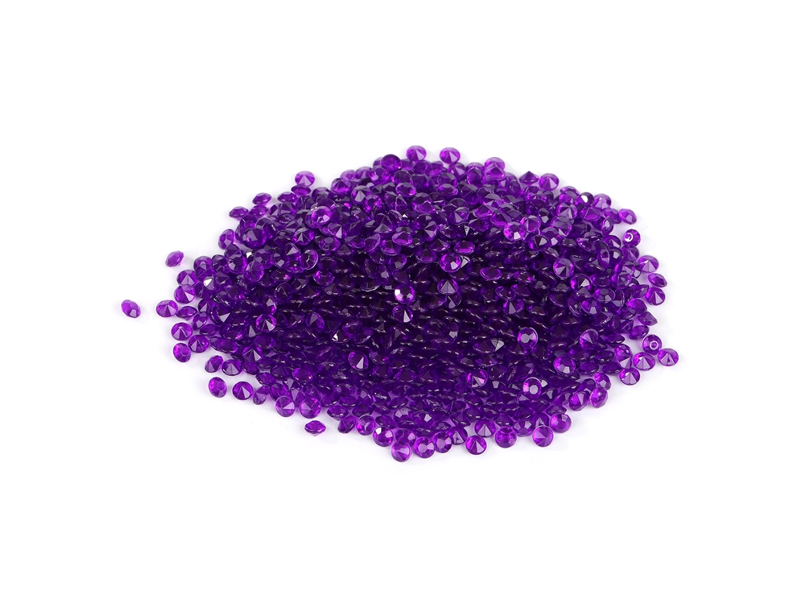 2000 Piezas De Confeti Acrílico De Cristal Morado Para Decoración De Mesas En Bodas Y Fiestas.