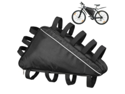 Bolsa Triangular Para Cuadro De Bicicleta, Gran Capacidad, Impermeable, Bolsillo De Malla Para Batería Y Teléfono.