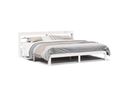 Maison Exclusive - Estructura De Cama Con Cabecero Sin Colchón Blanco 180x200 Cm