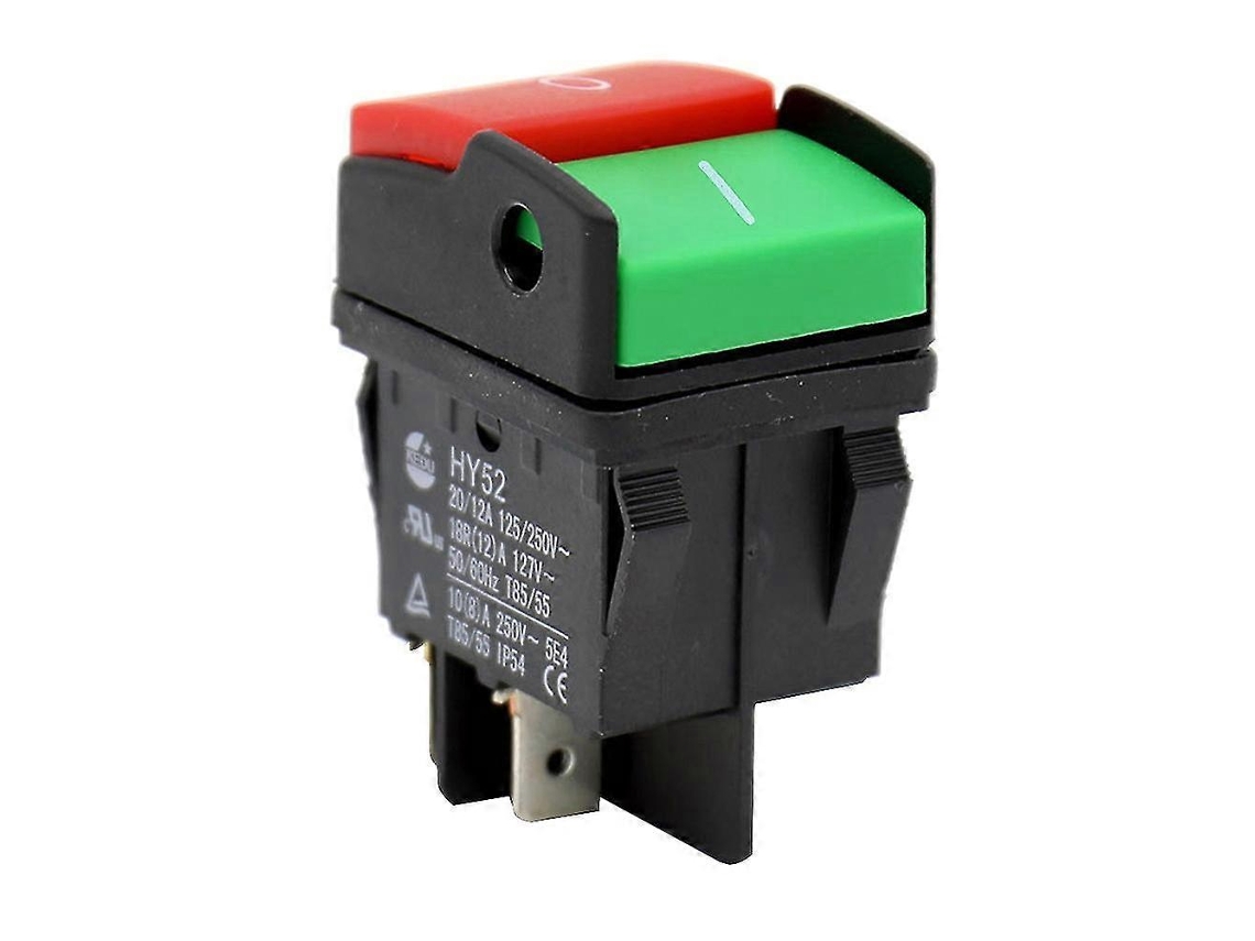 Rebe-interruptor De Botón Para Dispositivos Mecánicos Hy52 De Doble Polo Con Luz Y Función De Seguridad