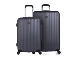 Conjunto de Maletas de Viaje ITACA Sevron Gris