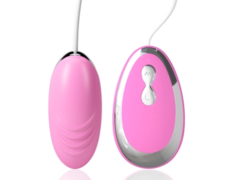 Vibrador impermeable de silicona con control remoto con cable de 20 frecuencias para mujeres (rosa) YIZHOOD