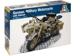 Moto militar ITALERI Aleman con Sidecar