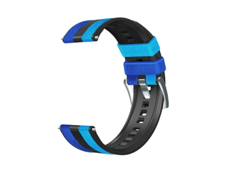 Correa de Silicona 22mm para Huawei Watch GT3/Huami Amazfit GTR3 Three Color Design - azul/negro
