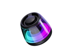 Altavoz Bluetooth magnético portátil que se puede usar como soporte para teléfono. Inalámbrico, impermeable, para exteriores, luz RGB negra, Yizhood