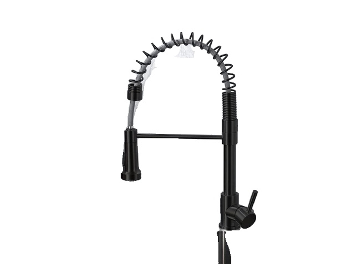 Grifo de cocina, acabado negro mate, rotación de 360 grados, OEM negro