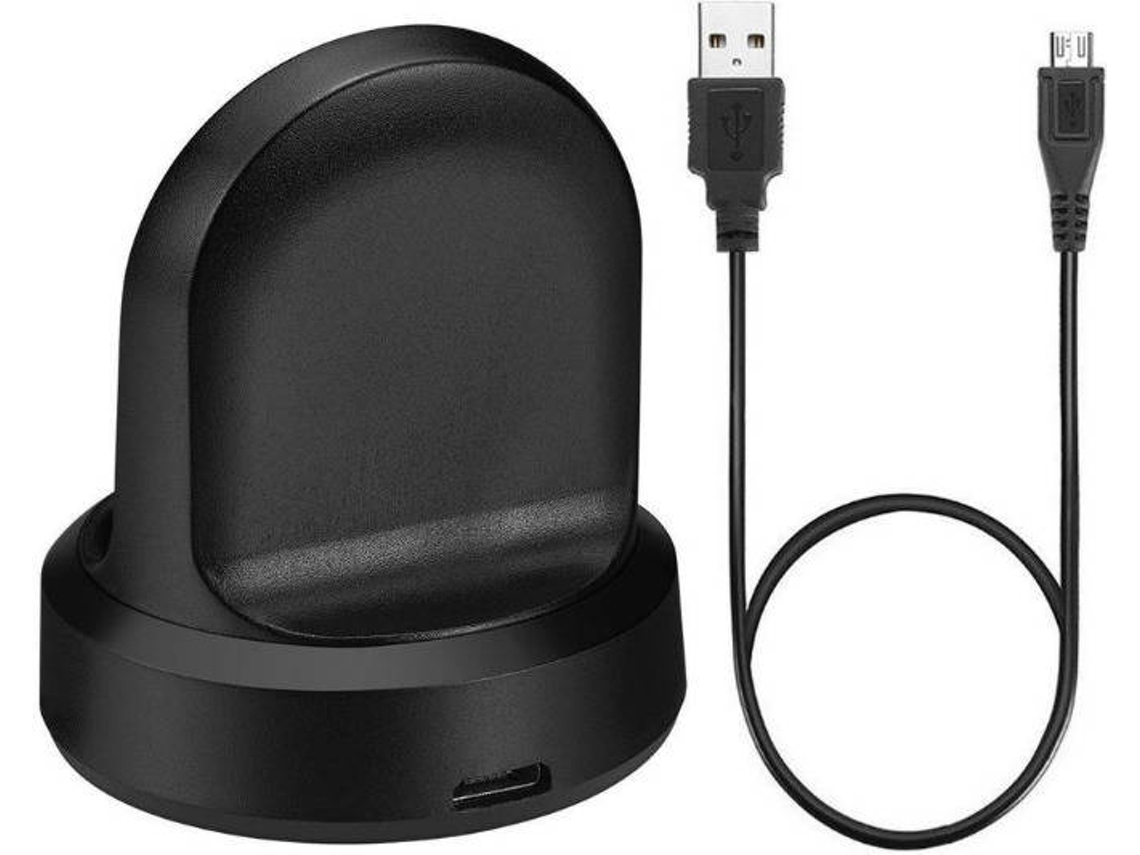 Cable Cargador USB Smartwatch PHONECARE Samsung Galaxy Bluetooth 42mm, 46mm, Gear S3 Classic, Gear S3 Frontier Negro