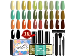 Kit de esmaltes de uñas en gel para otoño e invierno, herramientas profesionales para el cuidado de las uñas. hc037-1