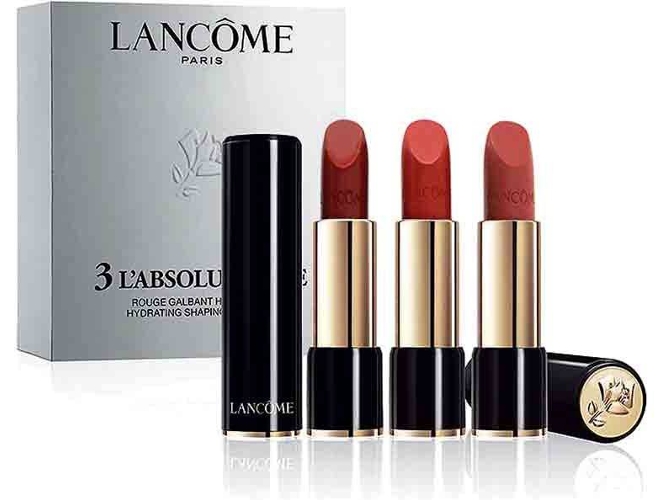 Pack Labiales LANCÔME L'Absolu Rouge Cream LipCor Gift Set 3.4 g 202 Nuit & Jour + 3.4 g 262 Imprevu + 3.4 g 331 Fleur Impressionniste