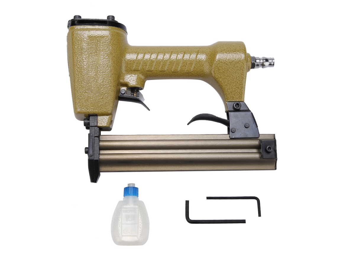 Pistola de clavos neumática de 1/4'', herramienta eléctrica para carpintería y muebles (f30)